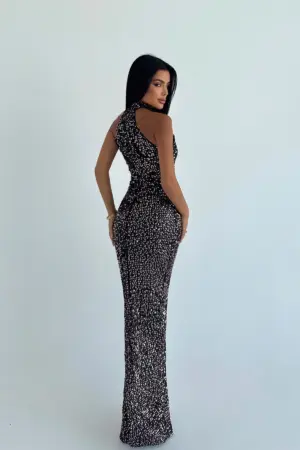 Black Sexy Elegant Glam Formal Bodycon Dress - Brand: EYYO ATELIER - Women & Kids, Baby Clothes Wholesale - Globality Store