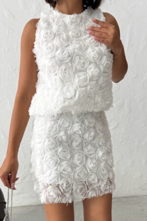 White Elegant Bodycon Mini Skirt High Waist - Brand: Topshow - Women & Kids, Baby Clothes Wholesale - Globality Store