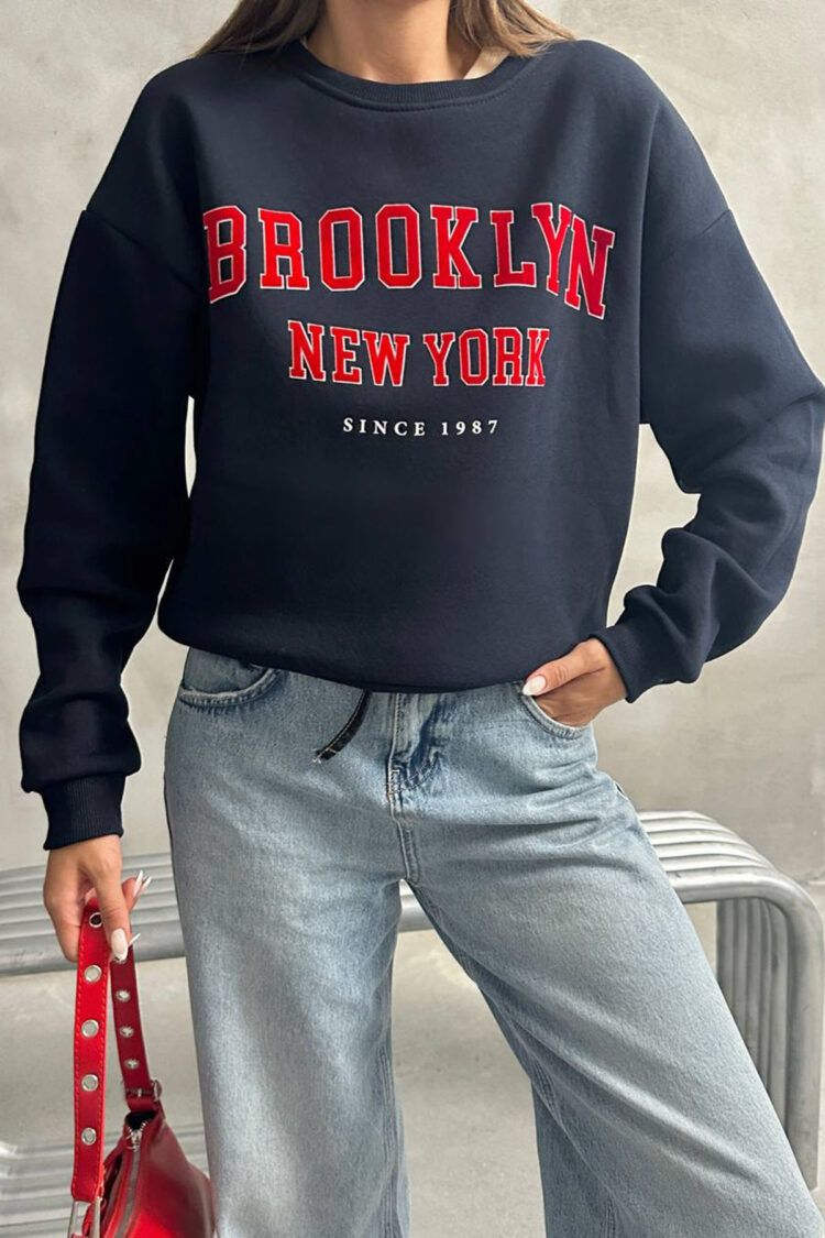 Black Casual Streetwear Sweatshirt - Brand: Mode Roy - Women & Kids, Baby Clothes Wholesale - Globality Store
