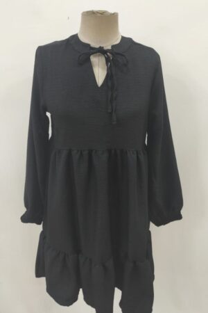 Babydoll Mini Dress With Long Sleeves - Brand: Janes - Women & Kids, Baby Clothes Wholesale - Globality Store