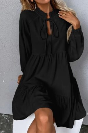 Babydoll Mini Dress With Long Sleeves - Brand: Janes - Women & Kids, Baby Clothes Wholesale - Globality Store