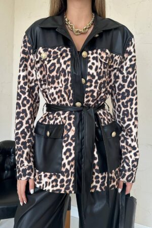 Black Elegant Leopard Print Set - Brand: Elisa - Women & Kids, Baby Clothes Wholesale - Globality Store