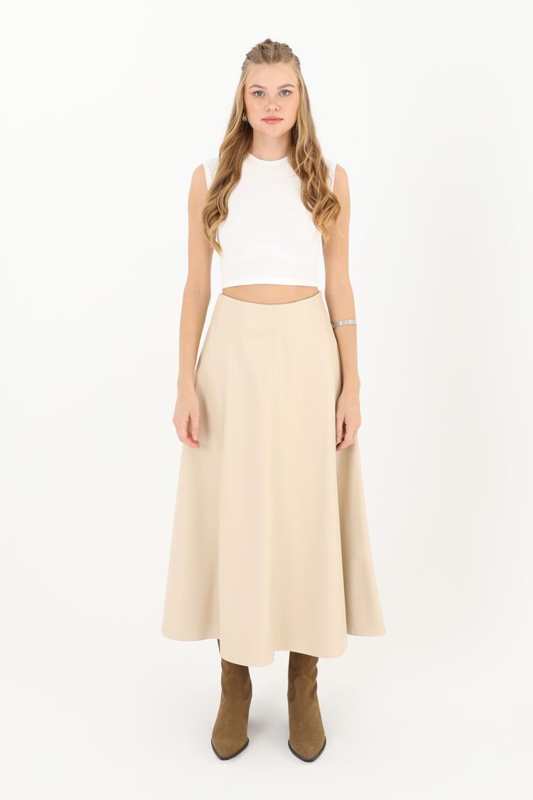 A-Line High Waist Midi Skirt ElegantCasualFormal - Brand: Puane - Women & Kids, Baby Clothes Wholesale - Globality Store