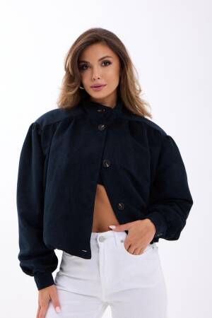 Overshirt Jacket With Band Collar - Brand: Fame - Women & Kids, Baby Clothes Wholesale - Globality Store