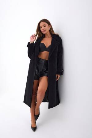 Elegant Wrapover Long Coat - Brand: Fame - Women & Kids, Baby Clothes Wholesale - Globality Store