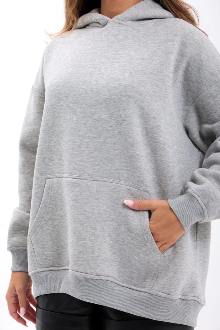 Casual Oversized Sweatshirt With Hooded Neck