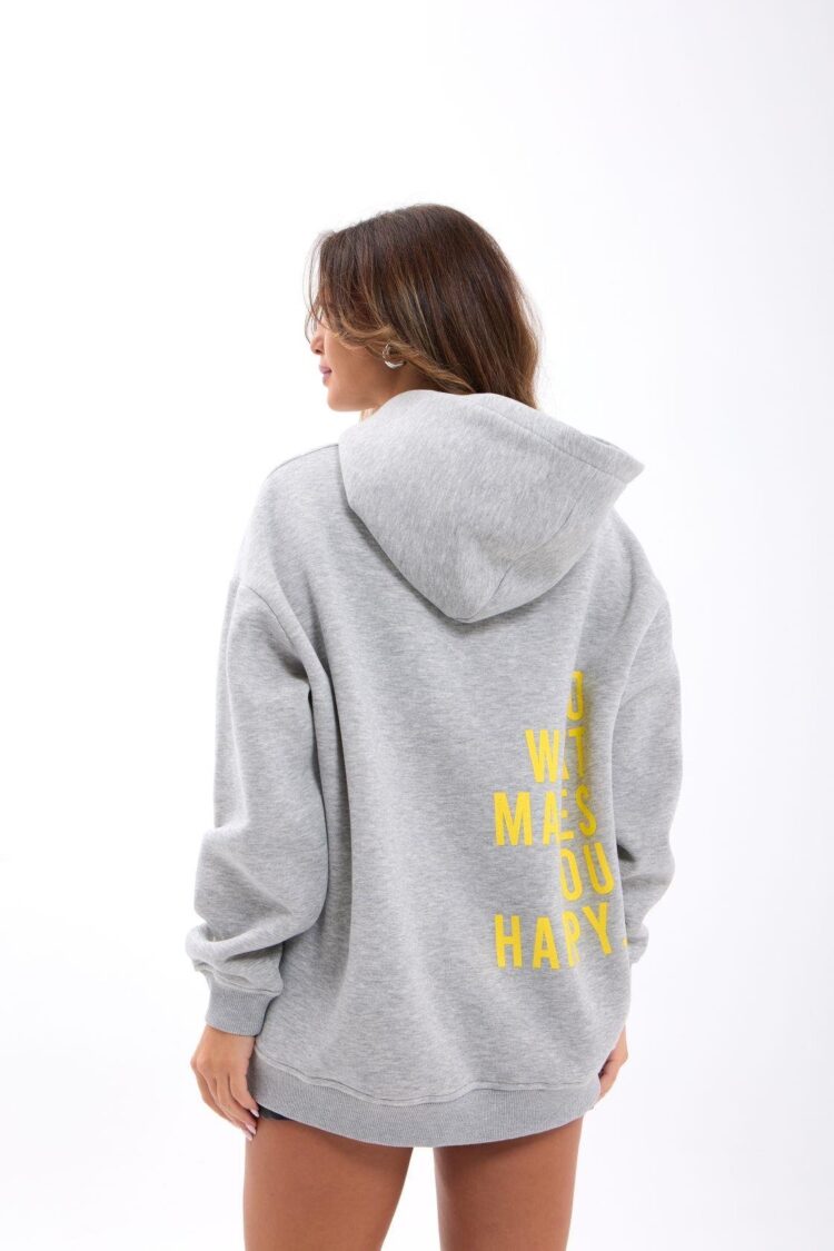 Casual Oversized Sweatshirt With Hooded Neck