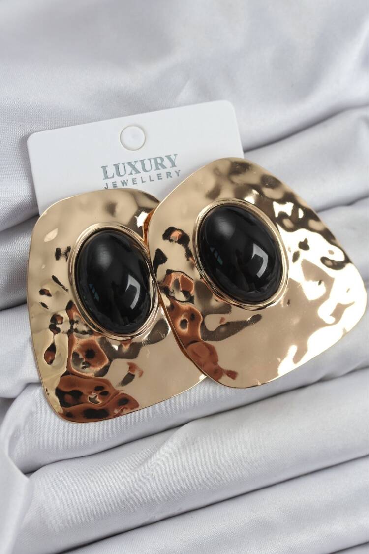 Brass Gold Color Vintage Women's Earrings - Brand: Ebijuteri - Women & Kids, Baby Clothes Wholesale - Globality Store