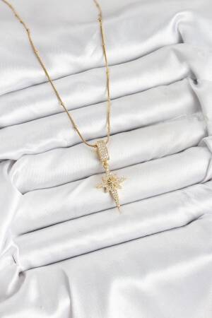 316l Steel Chain Gold Color Pole Star Women Necklace - Brand: Ebijuteri - Women & Kids, Baby Clothes Wholesale - Globality Store