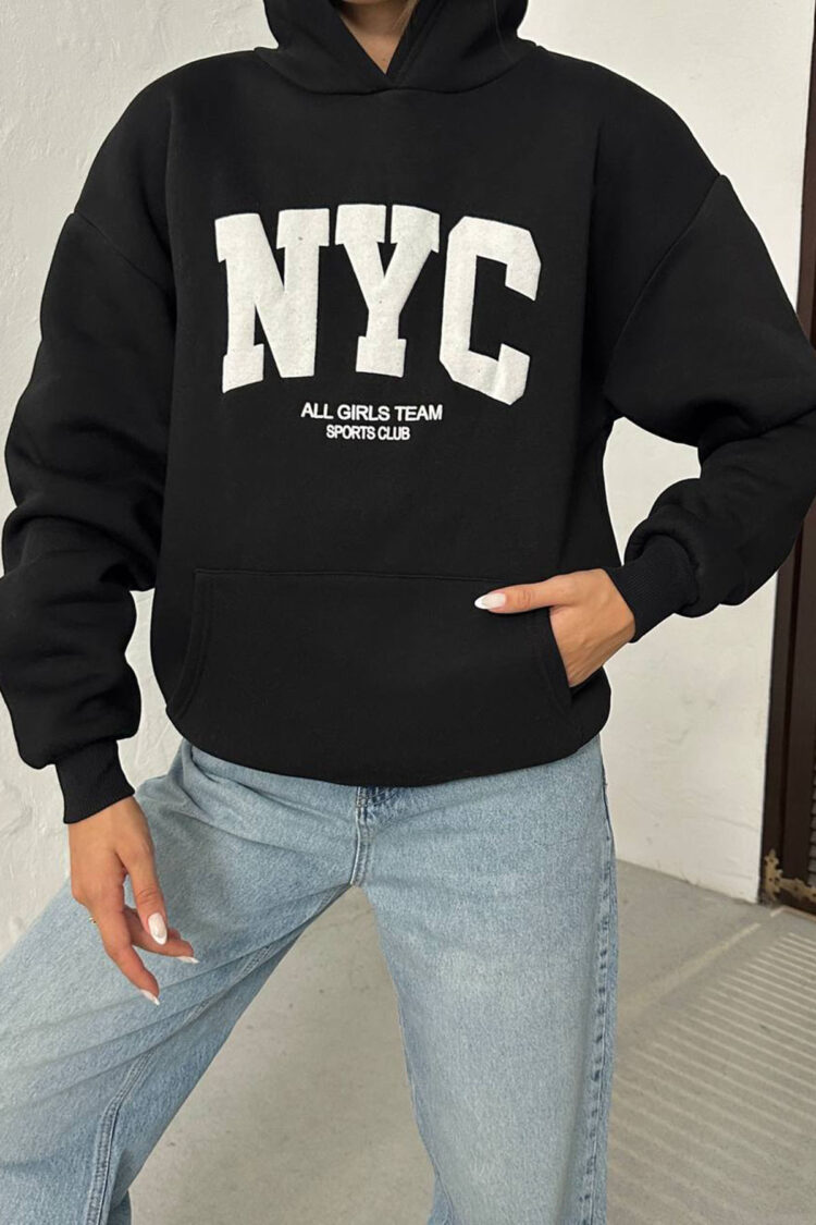 Oversized Fit Sport Casual Sweatshirt - Brand: Mode Roy - Women & Kids, Baby Clothes Wholesale - Globality Store