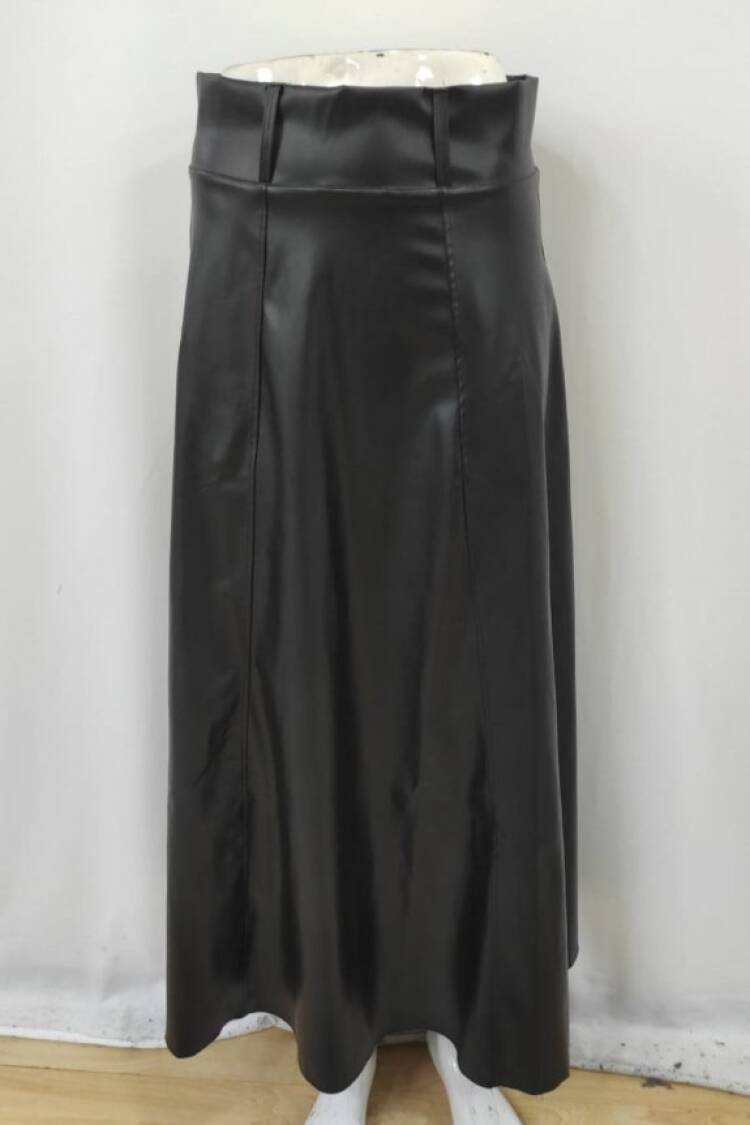 Elegant Formal Midi Flared Skirt
