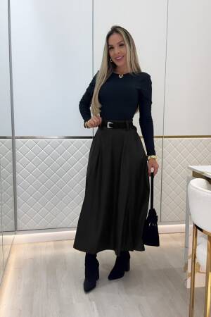 Elegant Formal Midi Flared Skirt - Brand: Janes - Women & Kids, Baby Clothes Wholesale - Globality Store