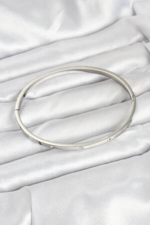 316l Steel Silver Color 65 Mm Thin Women Clamp Bracelet - Brand: Ebijuteri - Women & Kids, Baby Clothes Wholesale - Globality Store