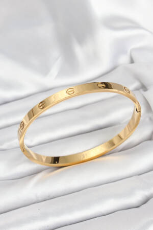 316l Steel Gold Color 65 Mm Women Clamp Bracelet - Brand: Ebijuteri - Women & Kids, Baby Clothes Wholesale - Globality Store