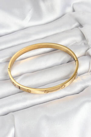 316l Steel Gold Color 65 Mm Women Clamp Bracelet - Brand: Ebijuteri - Women & Kids, Baby Clothes Wholesale - Globality Store