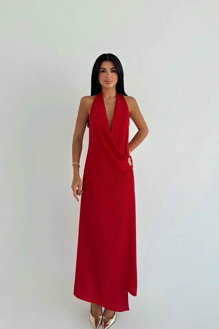 Sexy Elegant Formal Glam Wrap Dress