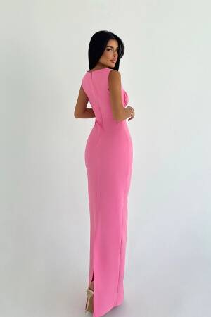 Bodycon Dress With Square Neck And Cap Sleeves - Brand: EYYO ATELIER - Women & Kids, Baby Clothes Wholesale - Globality Store