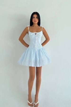 Fit And Flare Striped Mini Dress - Brand: EYYO ATELIER - Women & Kids, Baby Clothes Wholesale - Globality Store