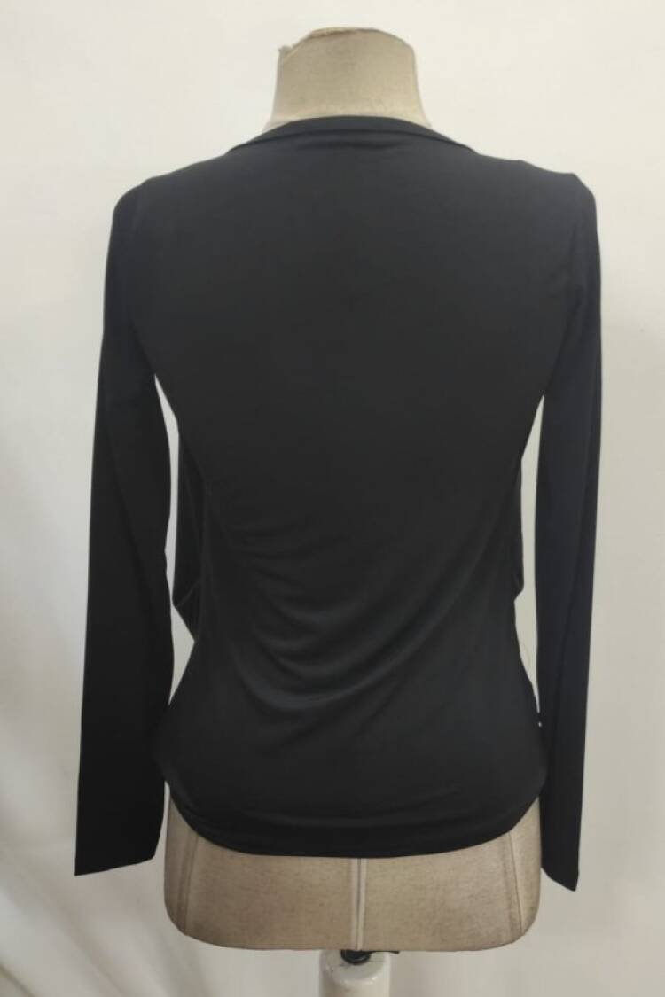 Sequined Slim Fit Blouse With Square Neck