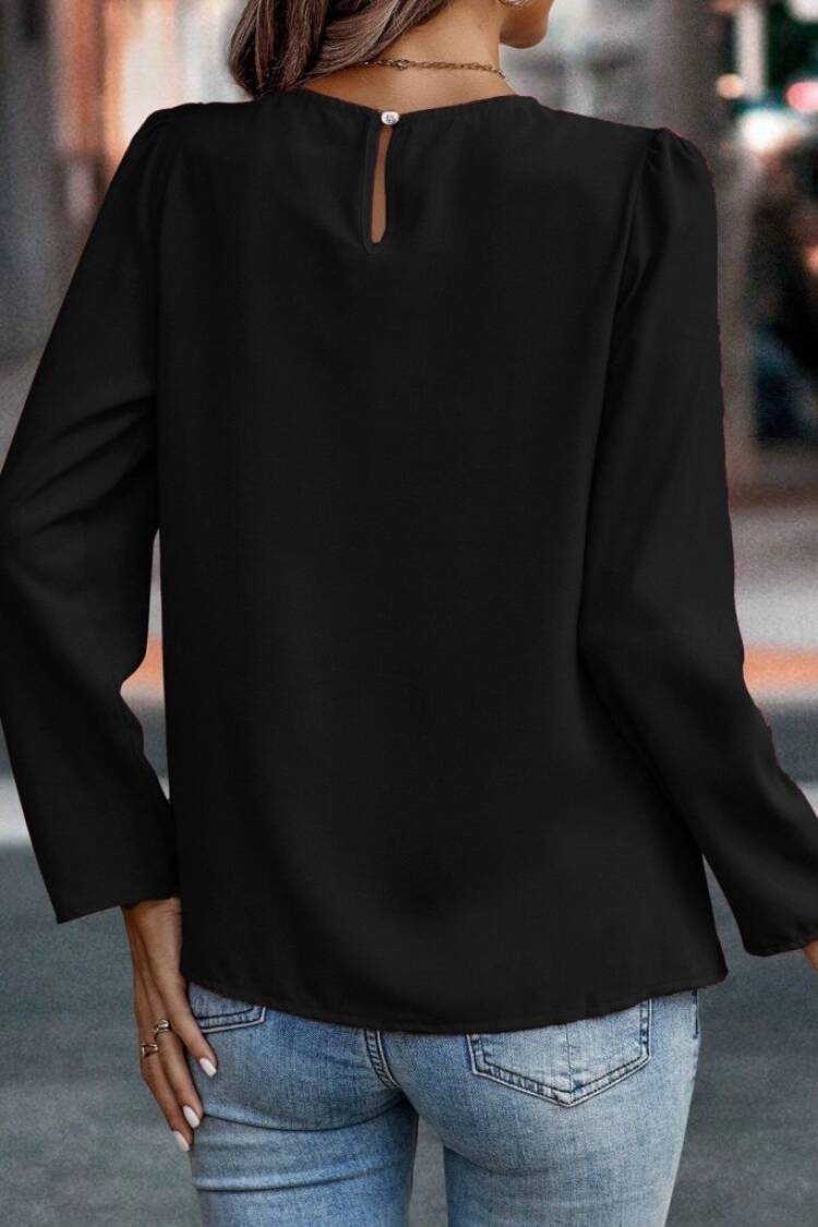 Blouse - Casual Elegant Formal Long Sleeve