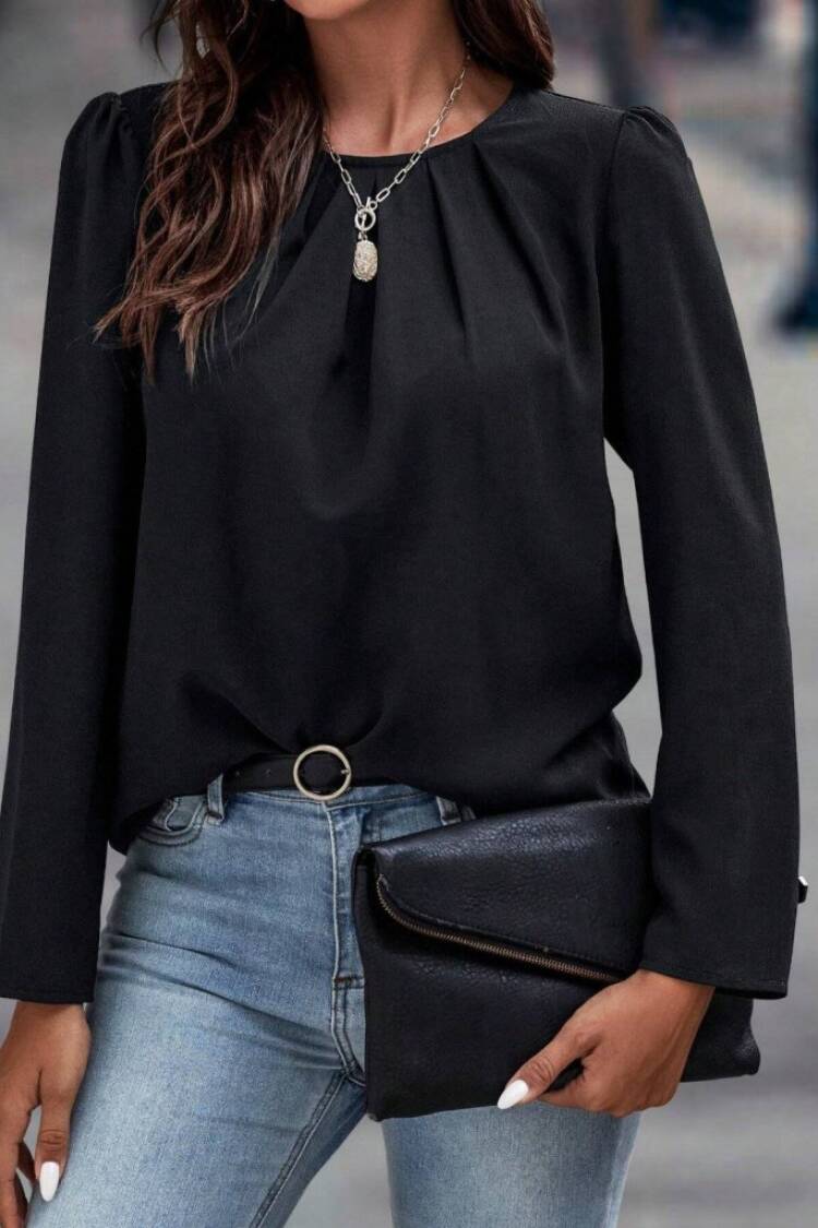 Blouse - Casual Elegant Formal Long Sleeve