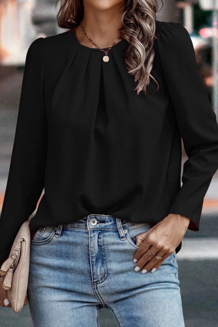 Blouse - Casual Elegant Formal Long Sleeve - Brand: Janes - Women & Kids, Baby Clothes Wholesale - Globality Store