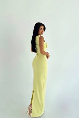 Elegant Sheath Dress With Square Neck - Brand: EYYO ATELIER - Women & Kids, Baby Clothes Wholesale - Globality Store