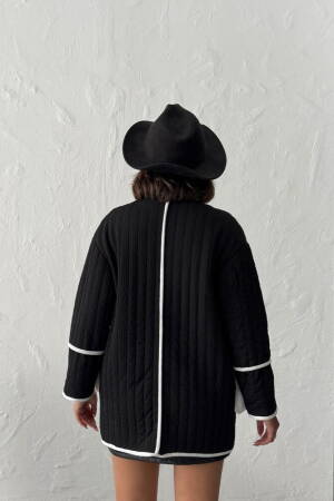 Black Wrapover Jacket With V-Neck Collar - Brand: Topshow - Women & Kids, Baby Clothes Wholesale - Globality Store