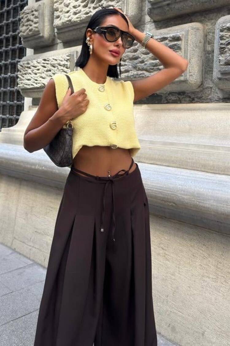 Casual Streetwear Elegant Palazzo Pants