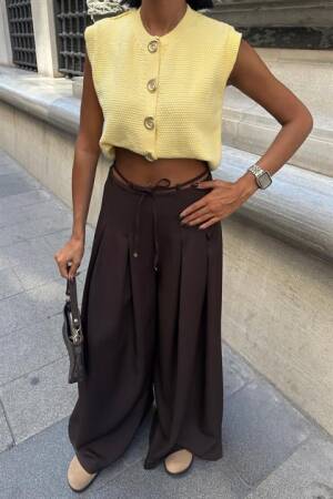 Casual Streetwear Elegant Palazzo Pants - Brand: Sobe Istanbul - Women & Kids, Baby Clothes Wholesale - Globality Store