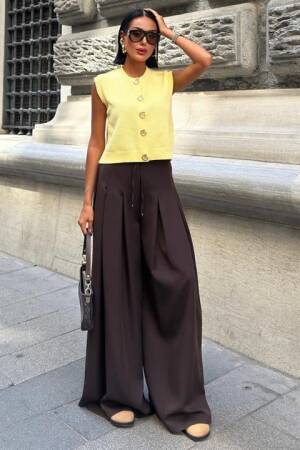 Casual Streetwear Elegant Palazzo Pants - Brand: Sobe Istanbul - Women & Kids, Baby Clothes Wholesale - Globality Store