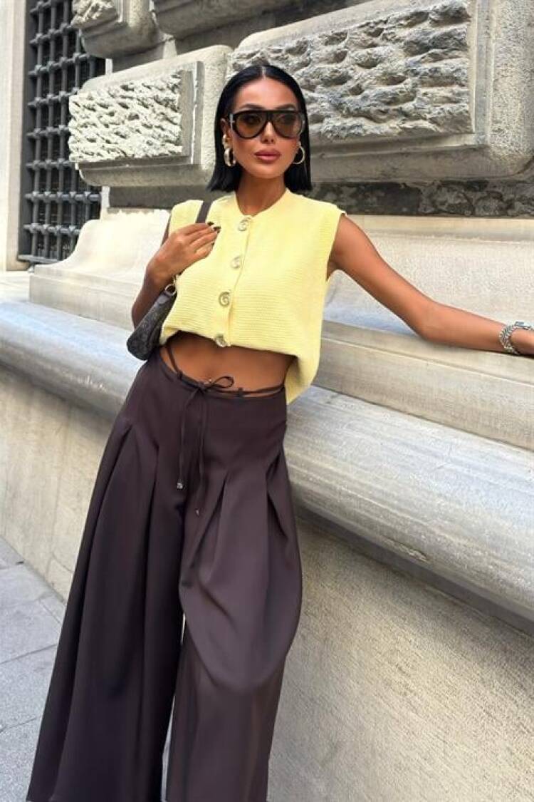 Casual Streetwear Elegant Palazzo Pants