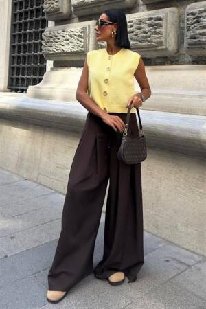 Casual Streetwear Elegant Palazzo Pants - Brand: Sobe Istanbul - Women & Kids, Baby Clothes Wholesale - Globality Store