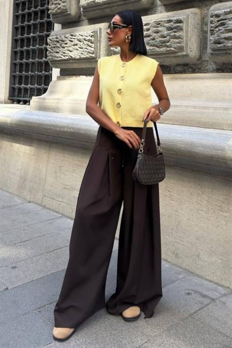 Casual Streetwear Elegant Palazzo Pants