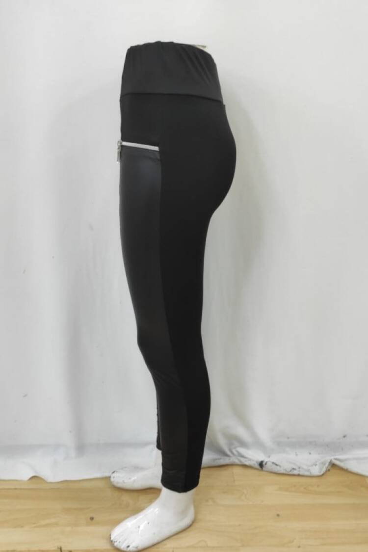 Black Leggings High Waist Skinny Long Pants