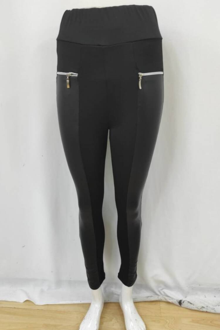 Black Leggings High Waist Skinny Long Pants