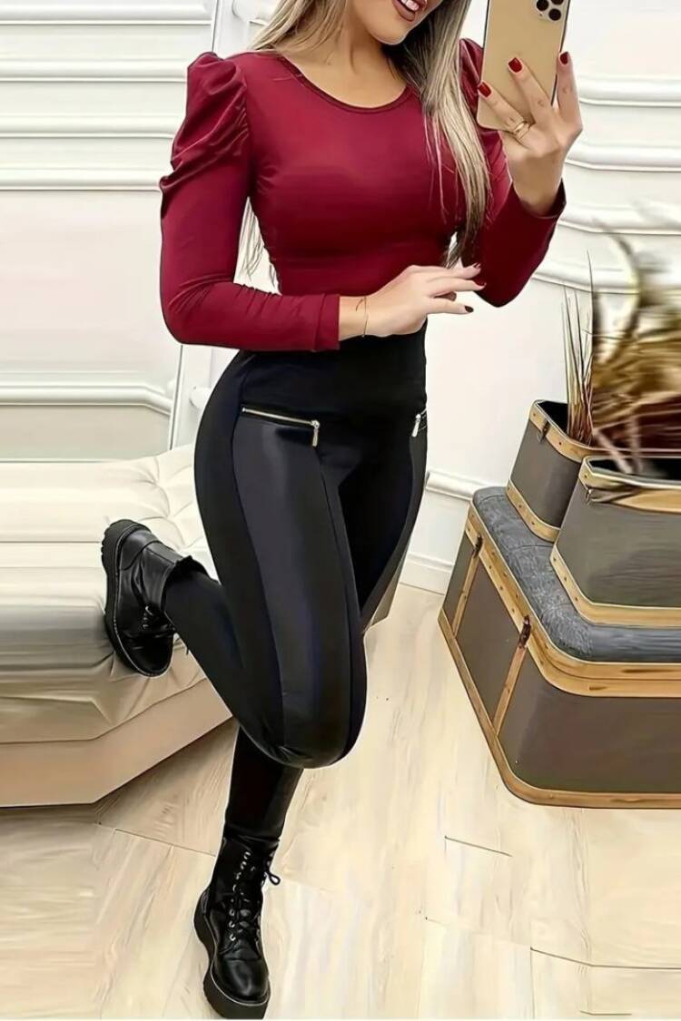 Black Leggings High Waist Skinny Long Pants - Brand: Janes - Women & Kids, Baby Clothes Wholesale - Globality Store