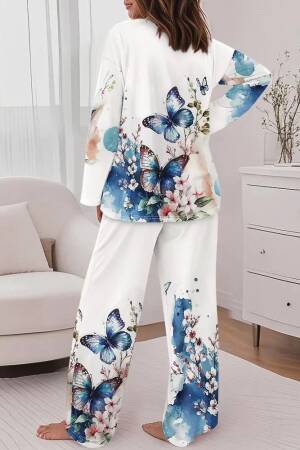 White Casual Set With Butterfly And Floral Patterns - Brand: Janes - Women & Kids, Baby Clothes Wholesale - Globality Store