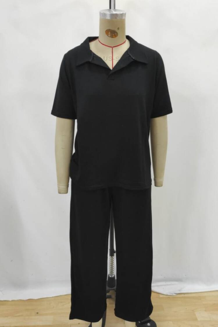 Black Casual Sport Modest Set