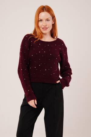 Sweater With Sequined Design - Brand: Lustrin - Women & Kids, Baby Clothes Wholesale - Globality Store