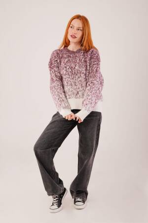 Mix Color Sweater Oversized Fit Round Neck - Brand: Lustrin - Women & Kids, Baby Clothes Wholesale - Globality Store