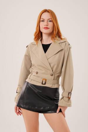 Trenchcoat Classic Single-Breasted Buttoned Coat - Brand: Lustrin - Women & Kids, Baby Clothes Wholesale - Globality Store