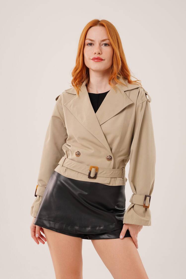 Trenchcoat Classic Single-Breasted Buttoned Coat - Brand: Lustrin - Women & Kids, Baby Clothes Wholesale - Globality Store