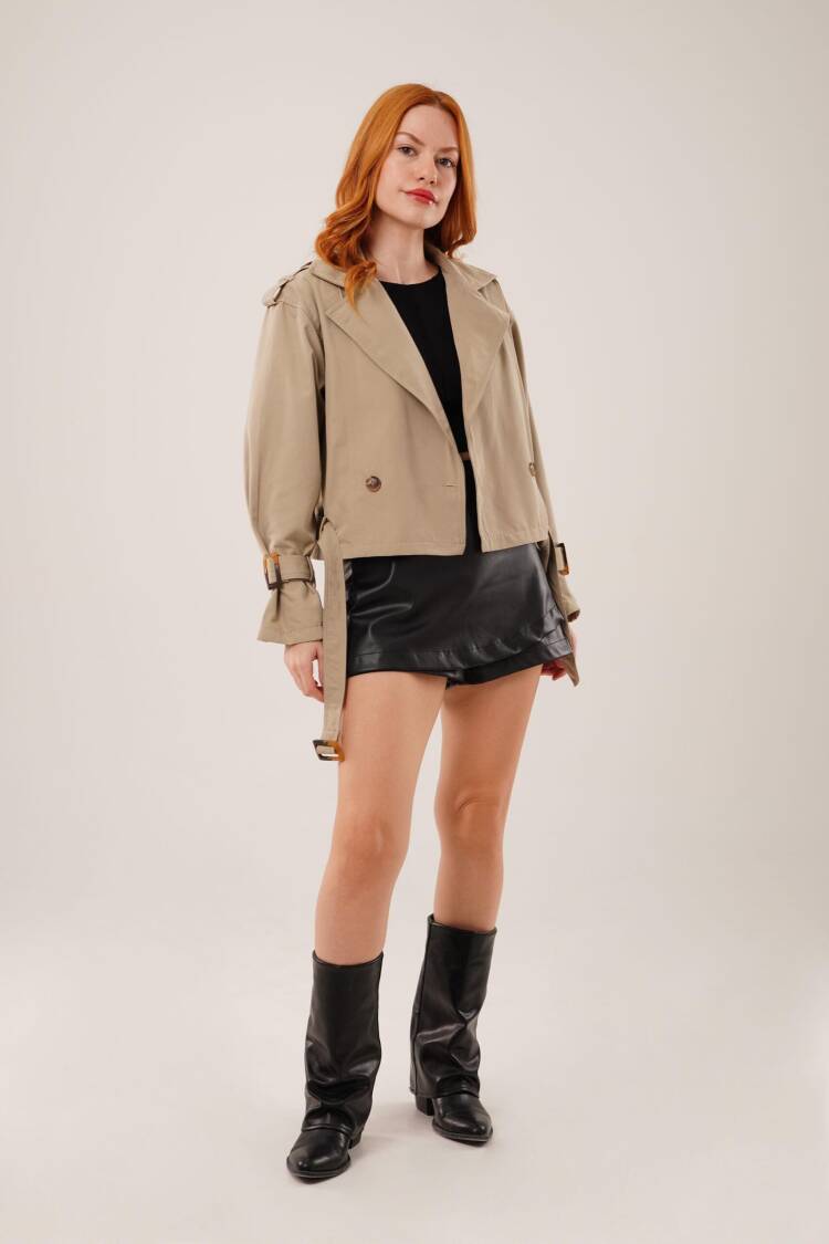 Trenchcoat Classic Single-Breasted Buttoned Coat