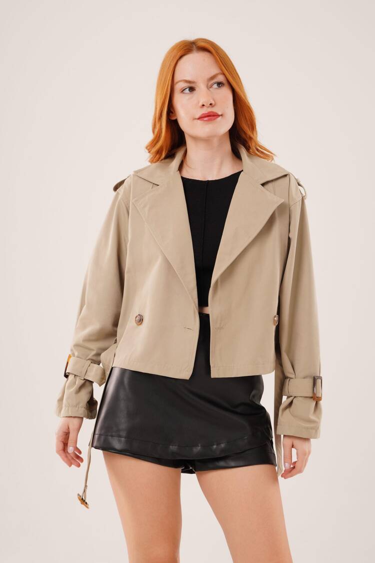 Trenchcoat Classic Single-Breasted Buttoned Coat