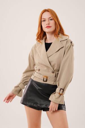 Trenchcoat Classic Single-Breasted Buttoned Coat - Brand: Lustrin - Women & Kids, Baby Clothes Wholesale - Globality Store