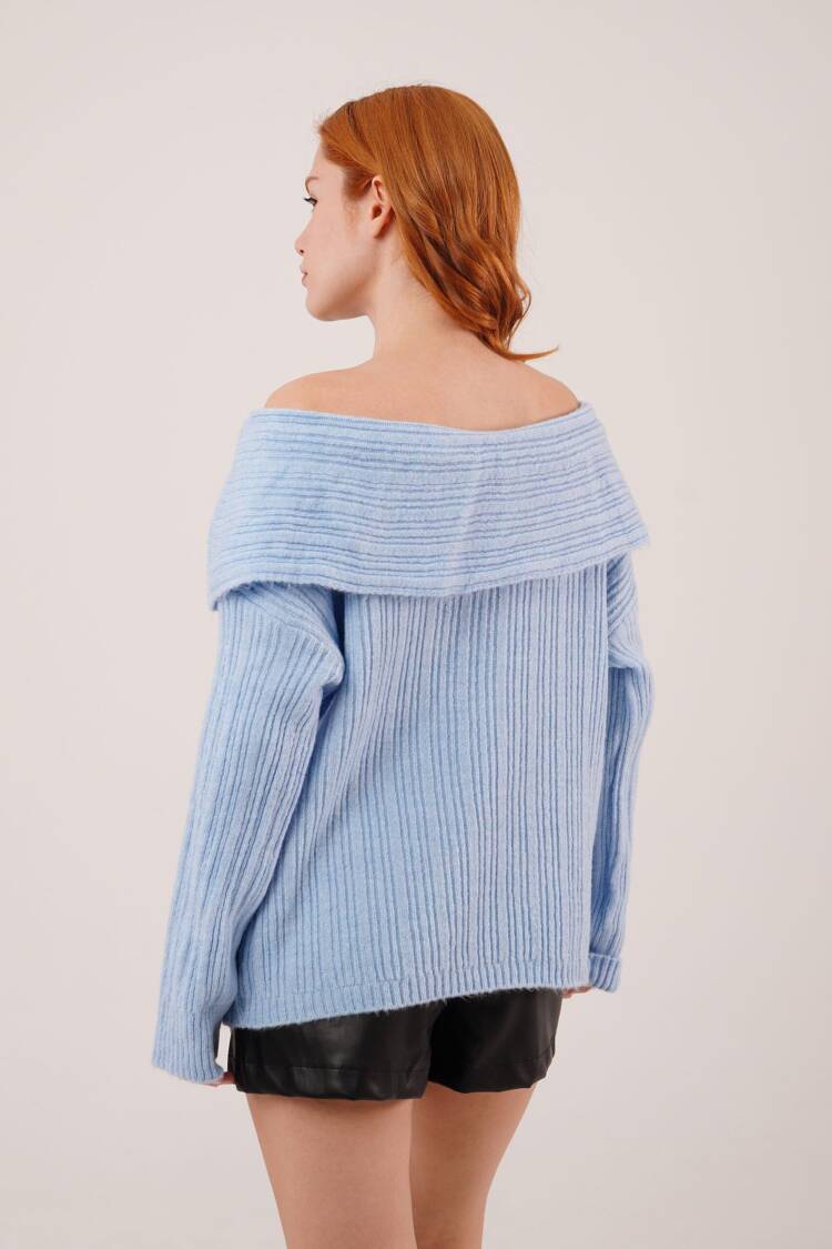 Sweater With Off Shoulder Neckline