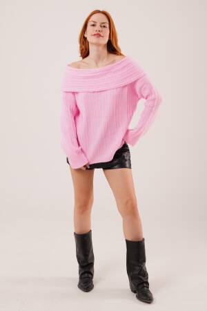 Sweater – Casual Cute Off Shoulder Oversized - Brand: Lustrin - Women & Kids, Baby Clothes Wholesale - Globality Store