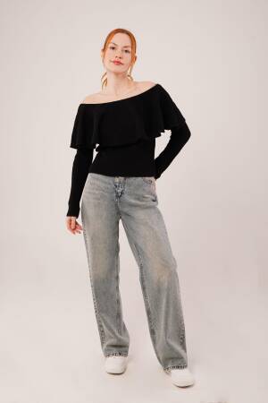 Sweater Off Shoulder Neck Slim Fit - Brand: Lustrin - Women & Kids, Baby Clothes Wholesale - Globality Store