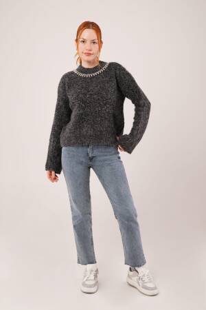 Black Casual Elegant Sweater - Brand: Lustrin - Women & Kids, Baby Clothes Wholesale - Globality Store